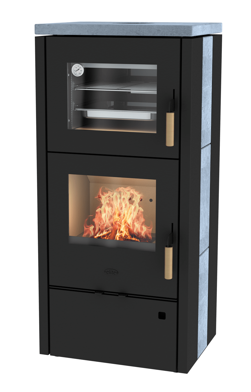 Kaminofen Elite Inda Speckstein mit Backfach