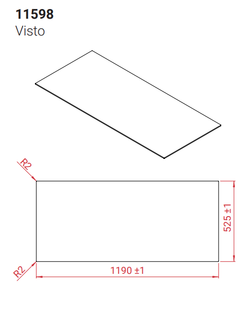 Glas Vorlegeplatte zu Lotus Visto